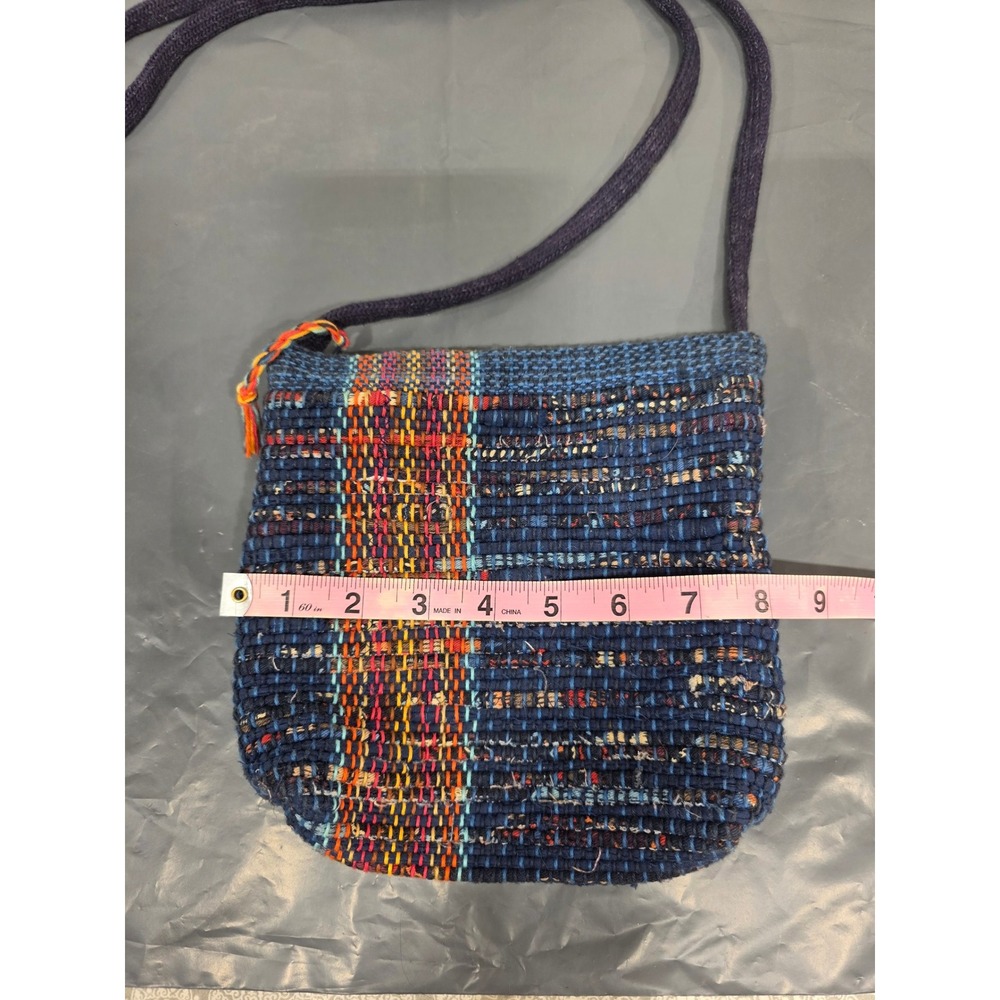 Woven Crossbody Bag, Small Tapestry Handbag, Colorful Accent Purse Unique Design - Picture 5 of 8